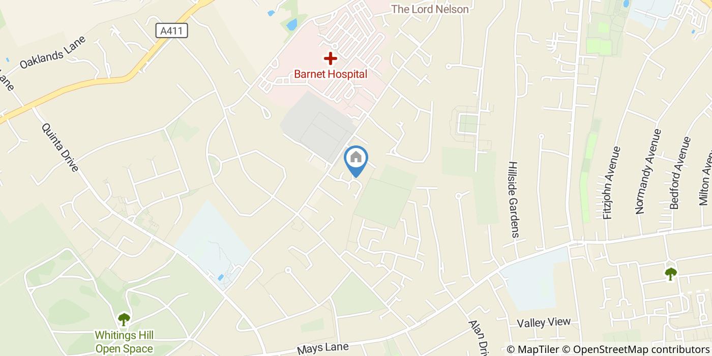 1 Bed Terraced House, Redwood Way, EN5