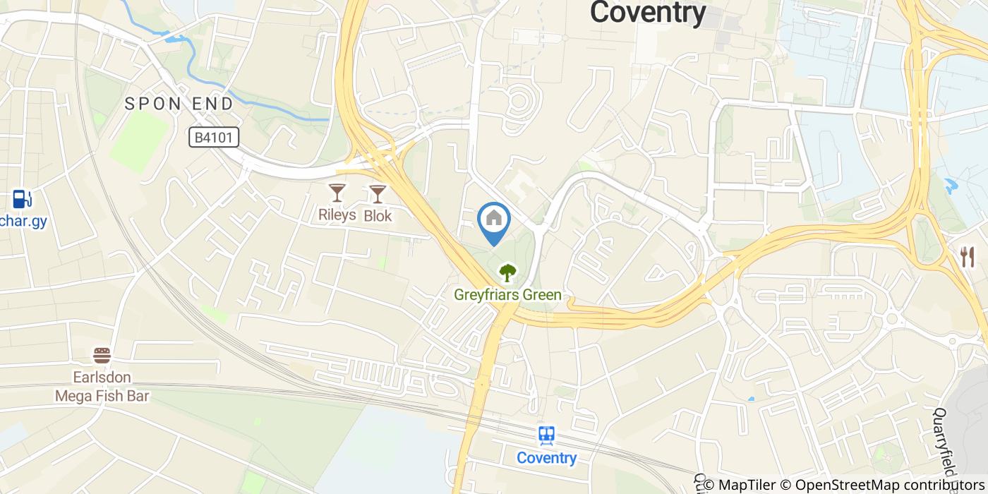 Studio Flat, Warwick Row, CV1