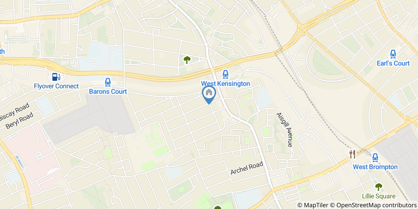 Studio Flat, Castletown Road, W14