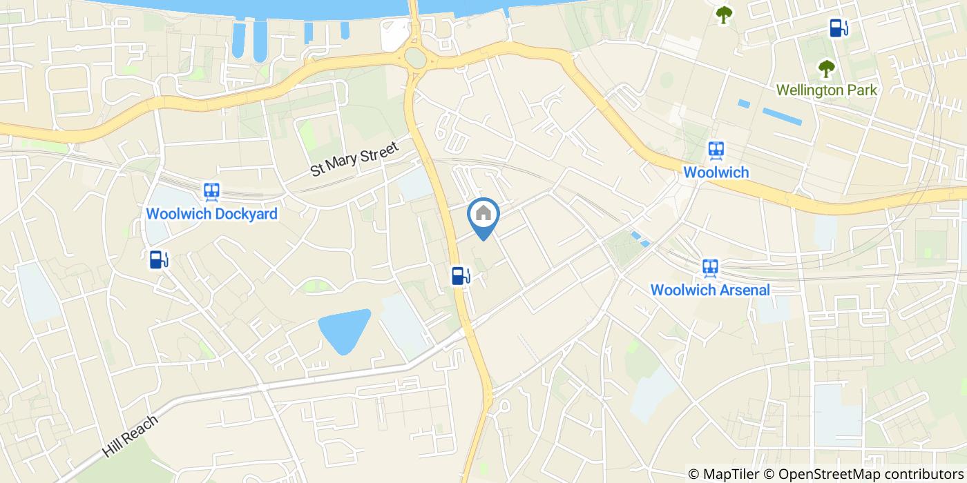 1 Bed Flat, Market Street, SE18