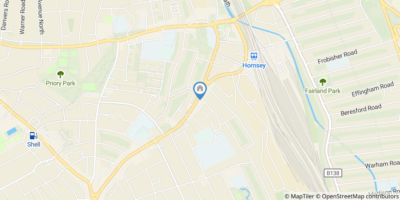 Studio Flat, Tottenham Lane, N8