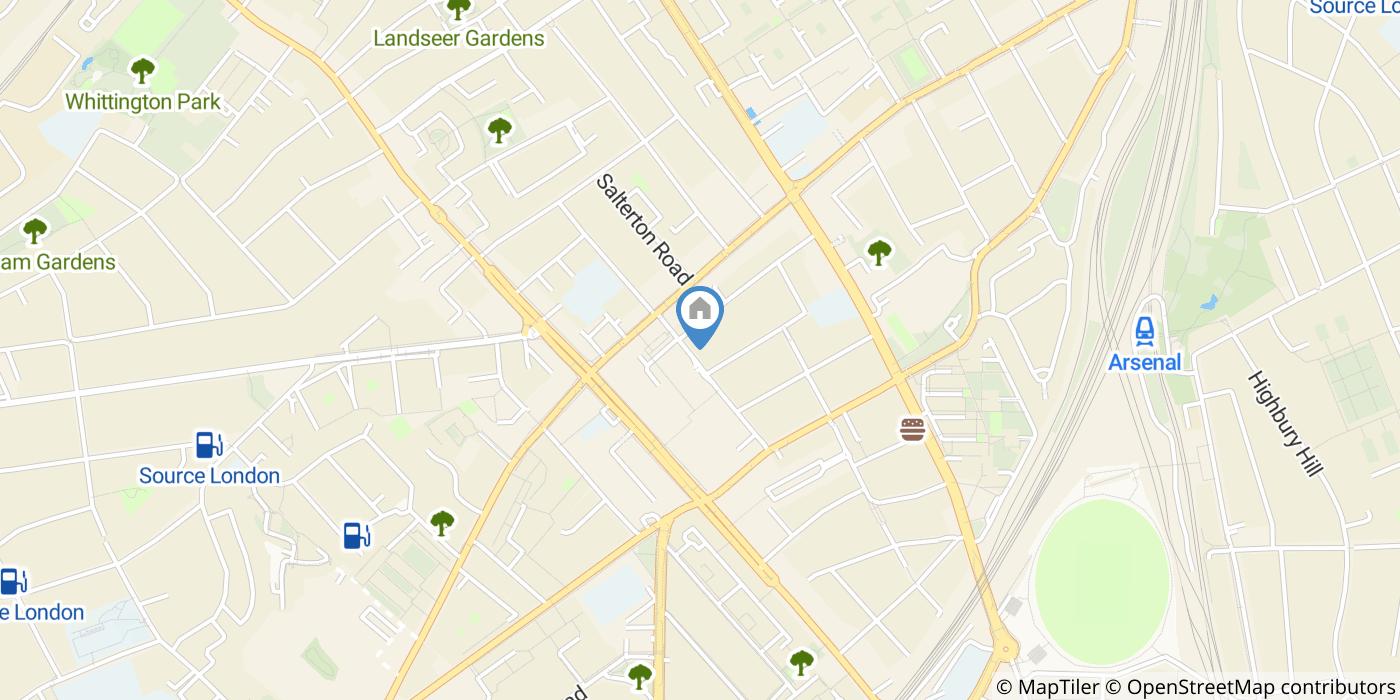 Studio Flat, Hertslet Road, N7