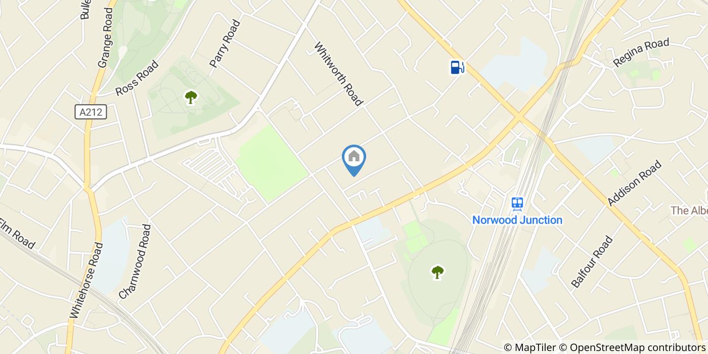 Studio Flat, Burgoyne Road, SE25