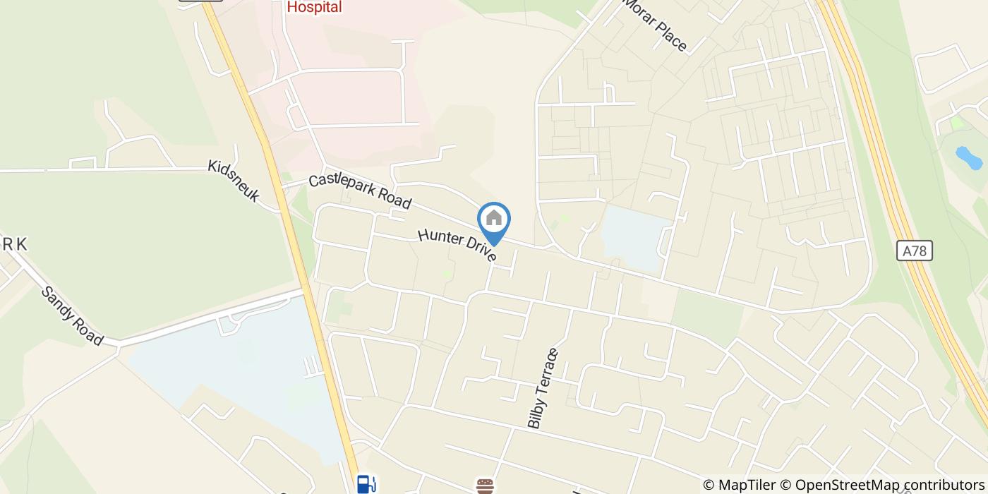 3 Bed Terraced House, Hunter Drive, KA12