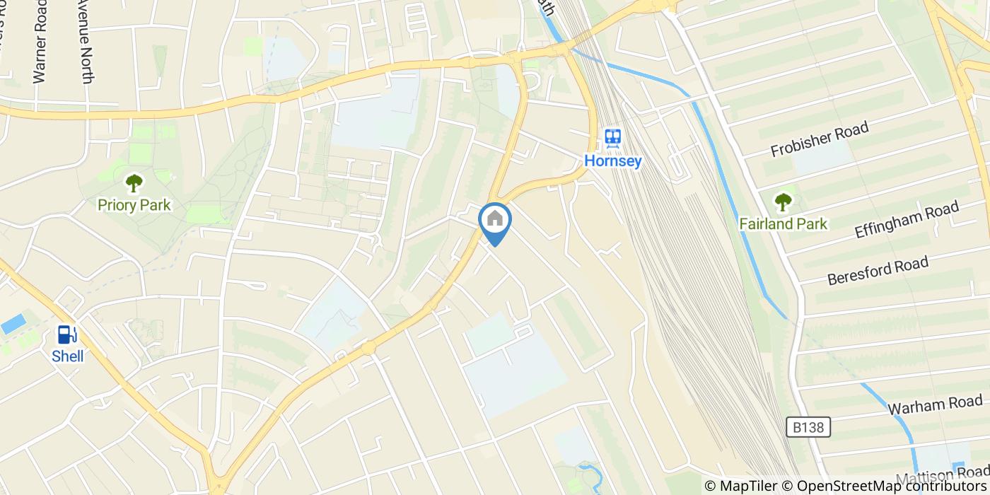 Room in a Shared House, Harvey Road, N8