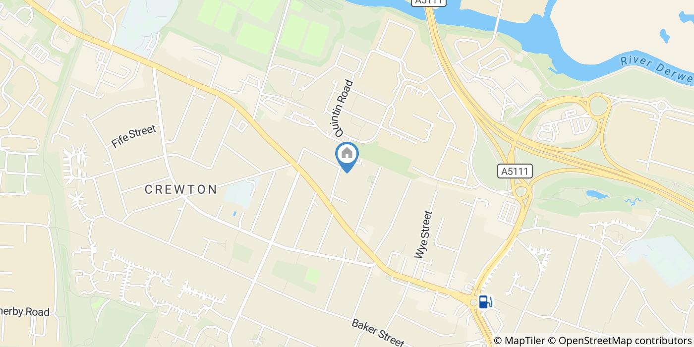 2 Bed Flat, Curzon Lane, DE24