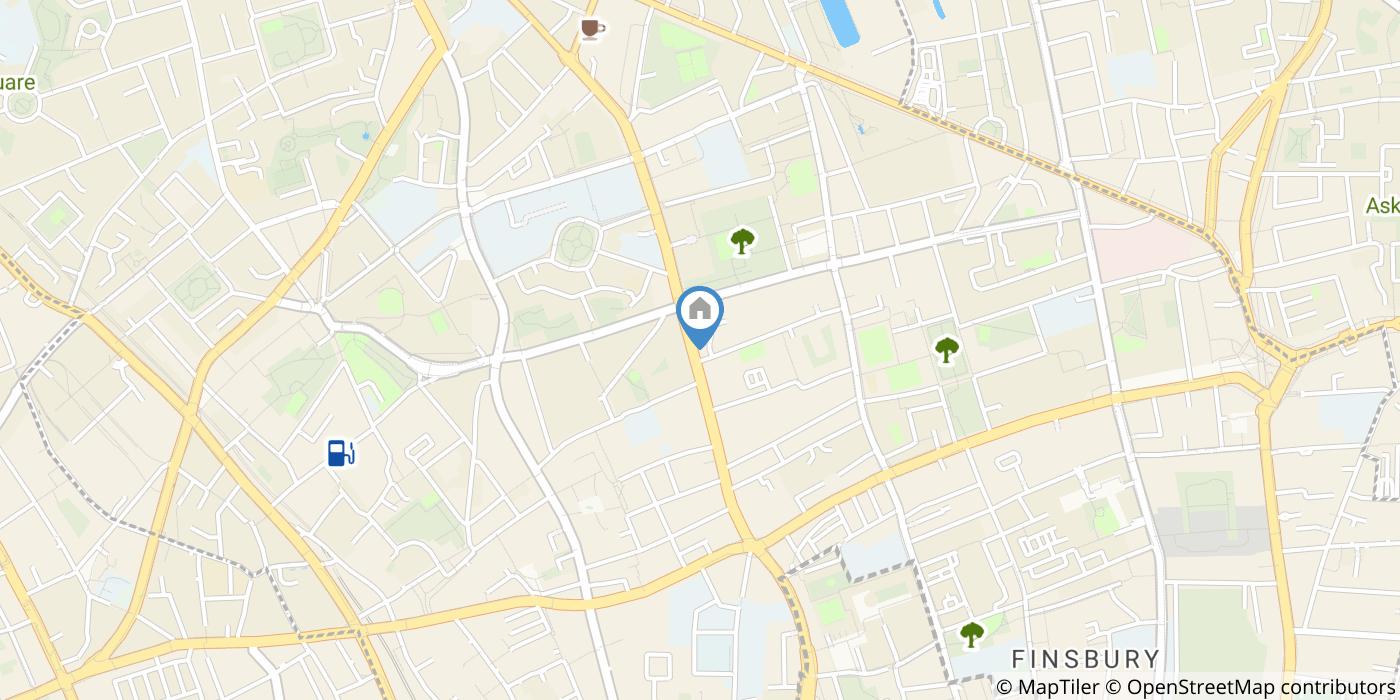 Studio Flat, Goswell Road, EC1V