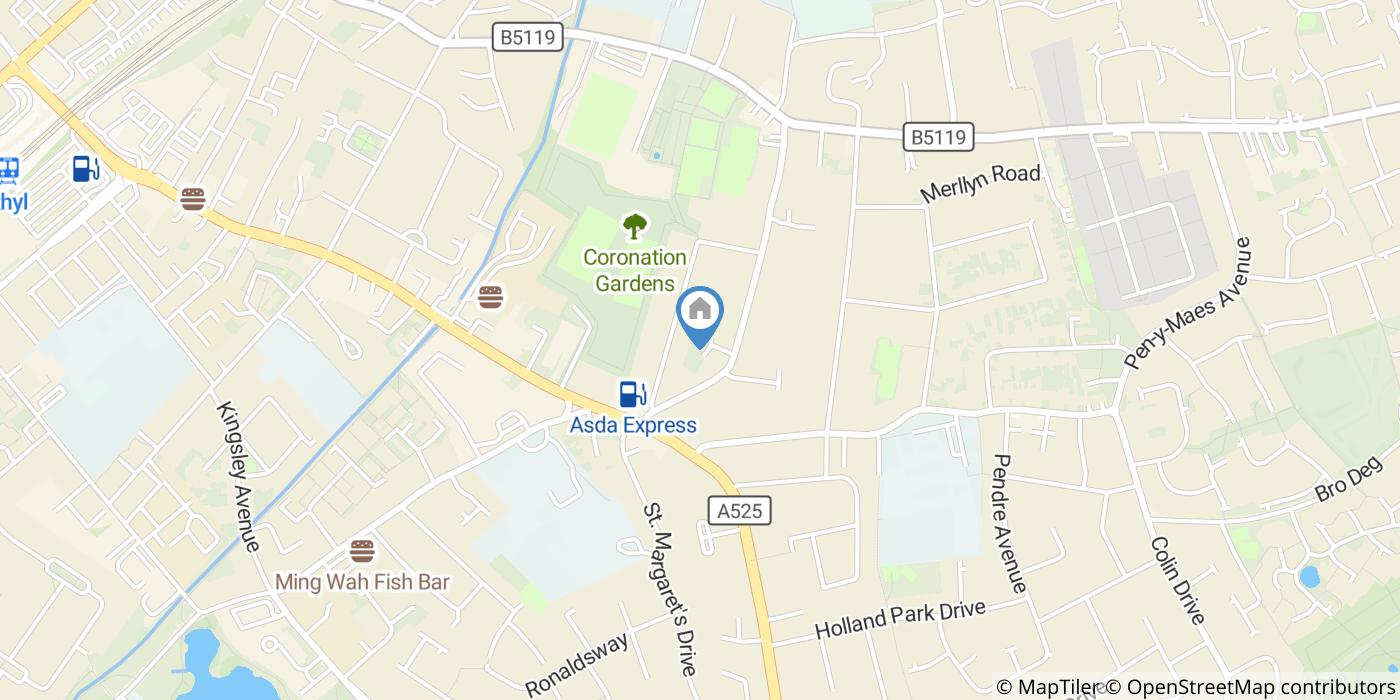 Studio Flat, Pendyffryn Road, LL18