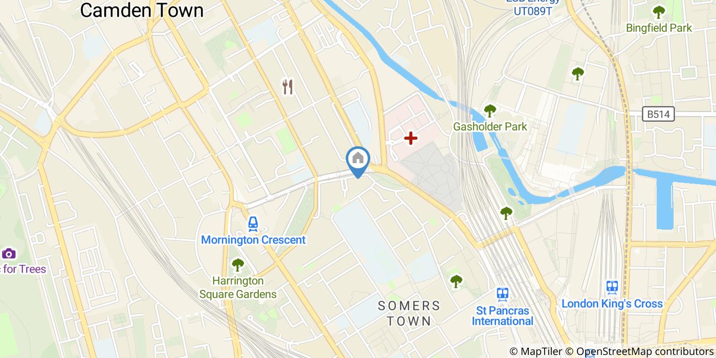 Room in a Shared Flat, Crowndale Court, NW1