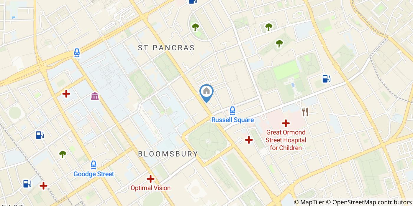 Studio Flat, Russell Court, WC1H