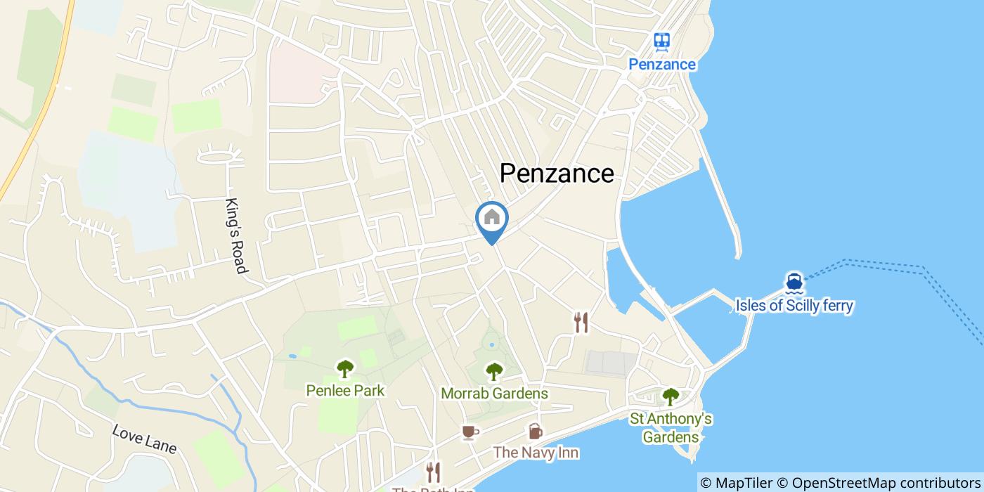 1 Bed Flat, Green Market, TR18