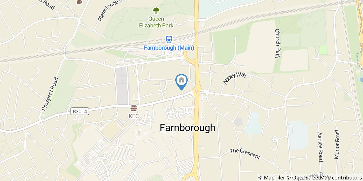 1 Bed Flat, Clockhouse Road, GU14