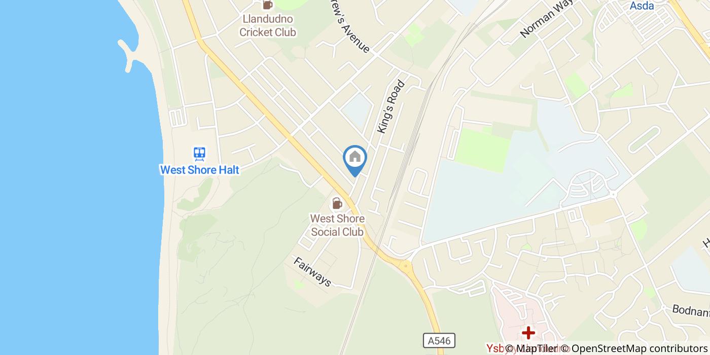 1 Bed Flat, Mowbray Rd, LL30