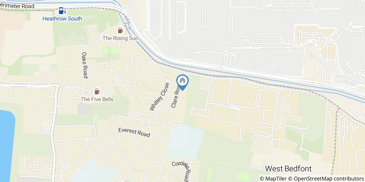 5 Bed Semi-Detached House, Clare Road, TW19