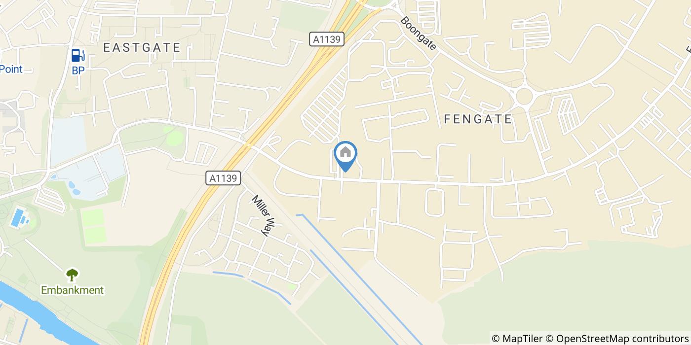 1 Bed Flat, Fengate, PE1