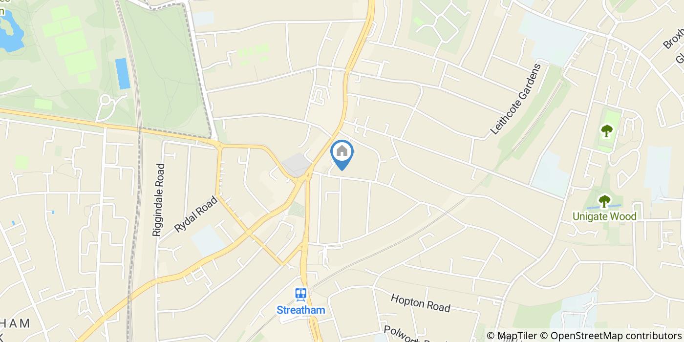 Studio Flat, Gleneldon Road, SW16