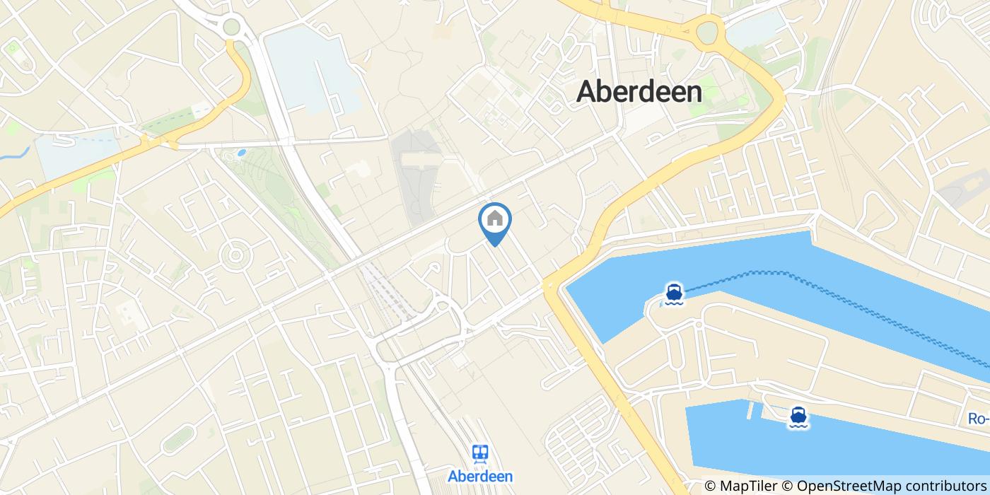 Aberdeen - 1 Bed Flat, Hadden Street, AB11 - To Rent Now for £500.00 p/m