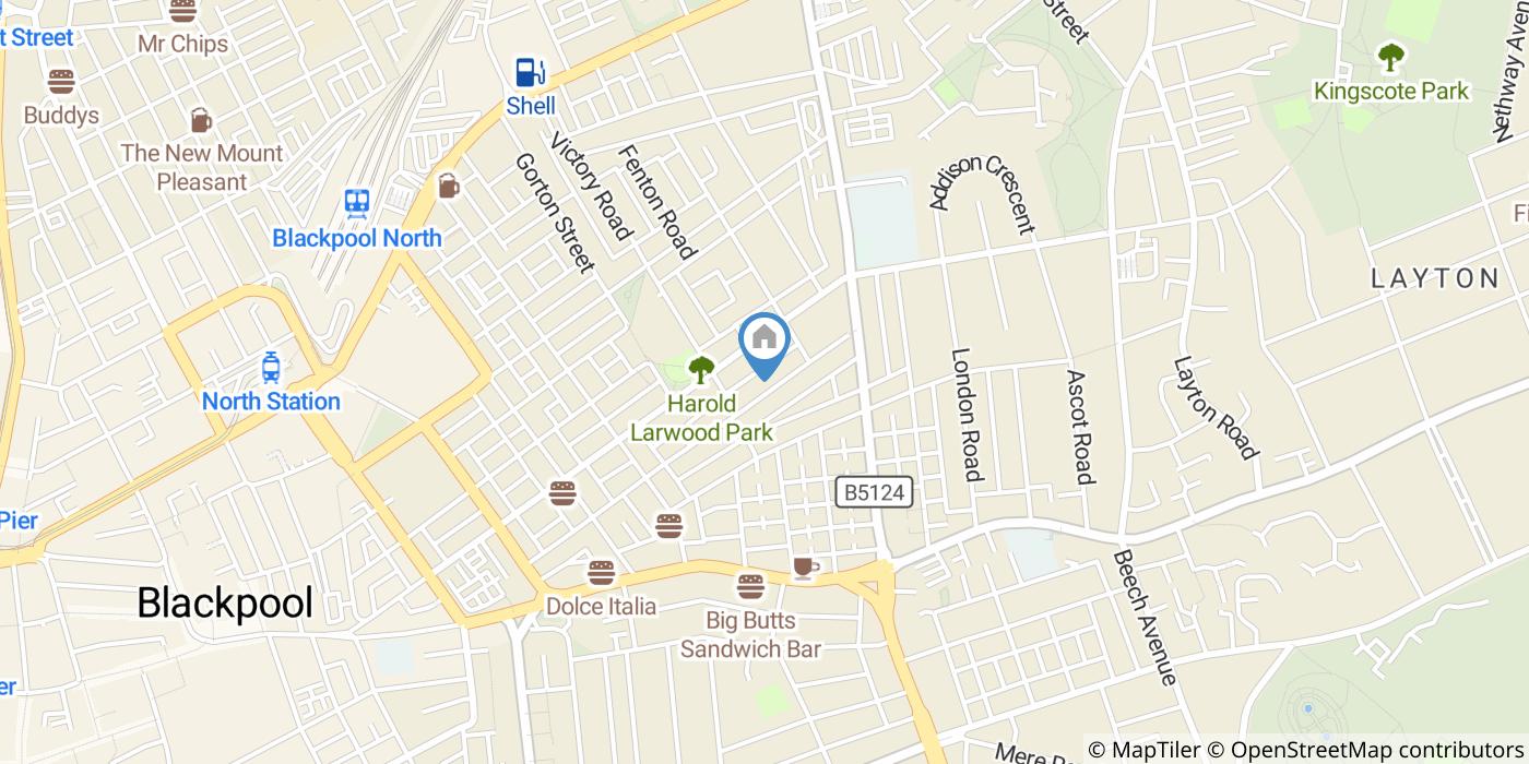 Blackpool - 1 Bed Flat, Peter Street, FY1 - To Rent Now for £475.00 p/m