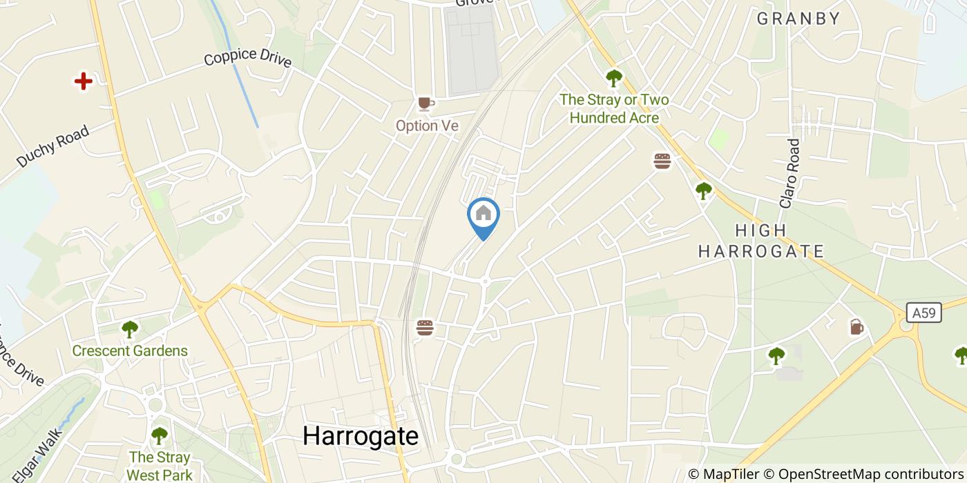 1 Bed Flat, Lindsay House, HG1