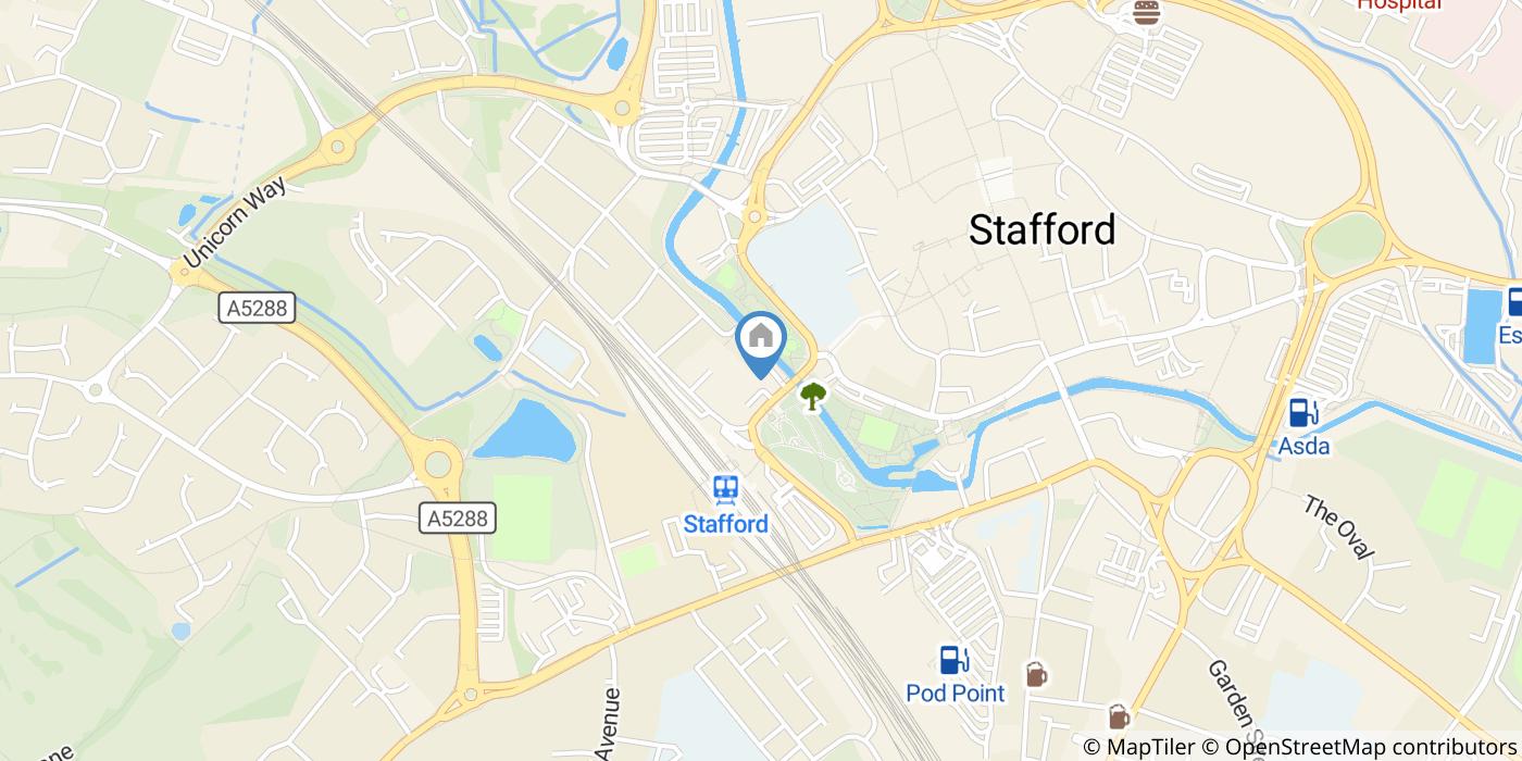1 Bed Flat, Victoria Road, ST16