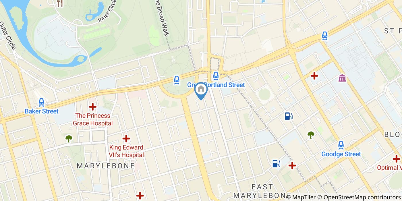 Studio Flat, Hallam Street, W1W