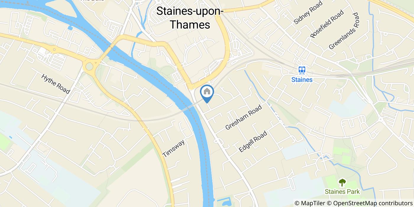 Studio Flat, Richmond Crescent, TW18