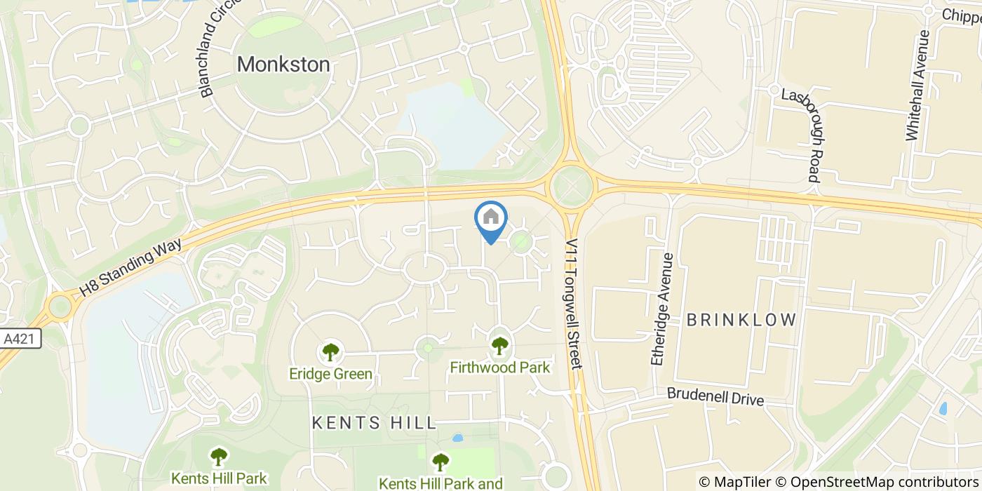 2 Bed Semi-Detached House, Wilsley Pound, MK7