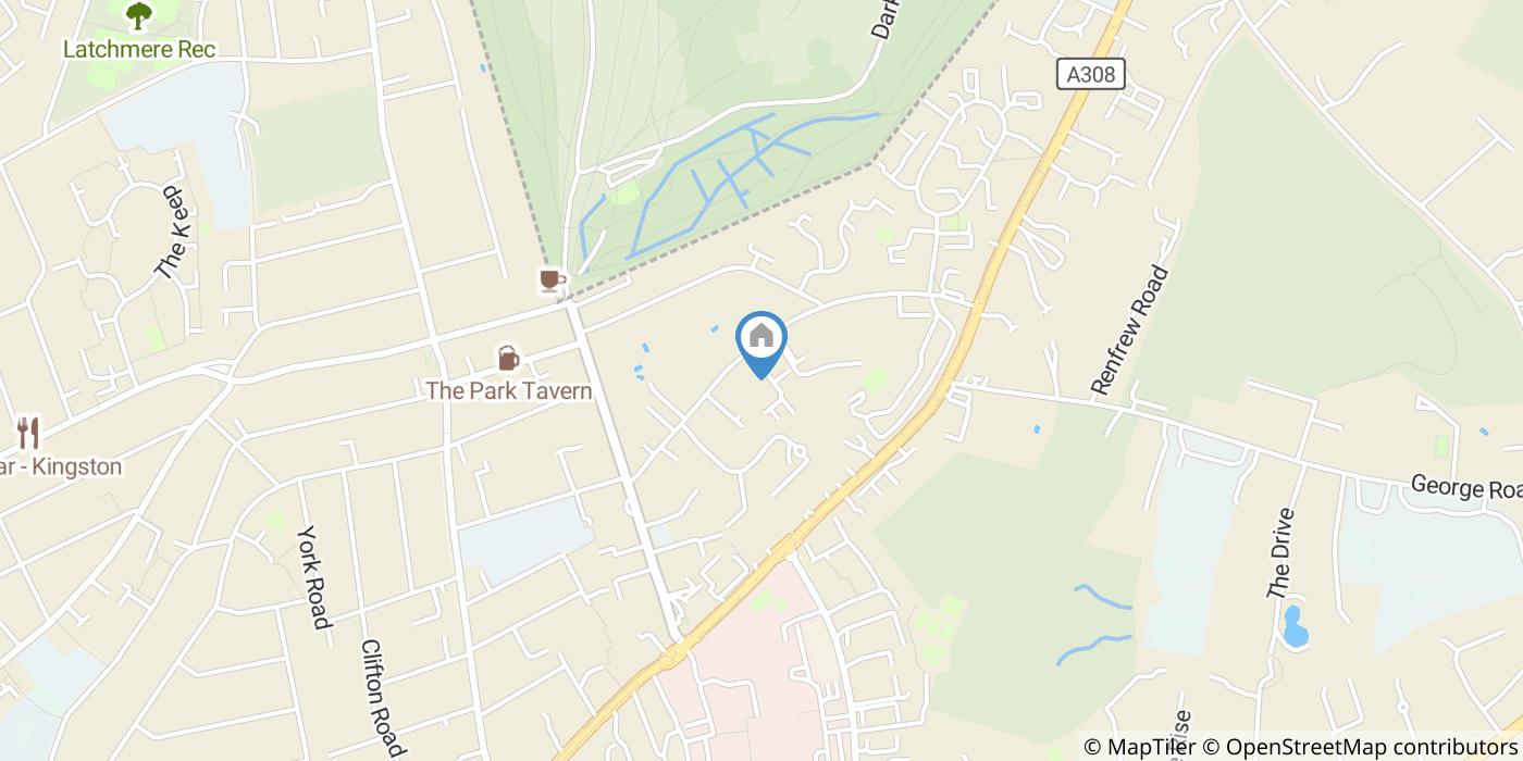 1 Bed Flat, Deer Park Close, KT2