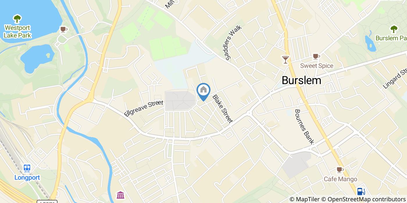 1 Bed Flat, Hall Street, ST6
