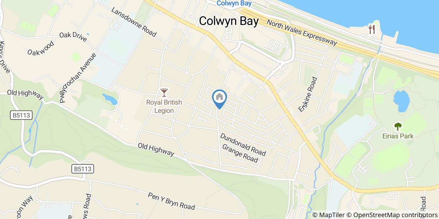 3 Bed Detached House, Grove Park, LL29