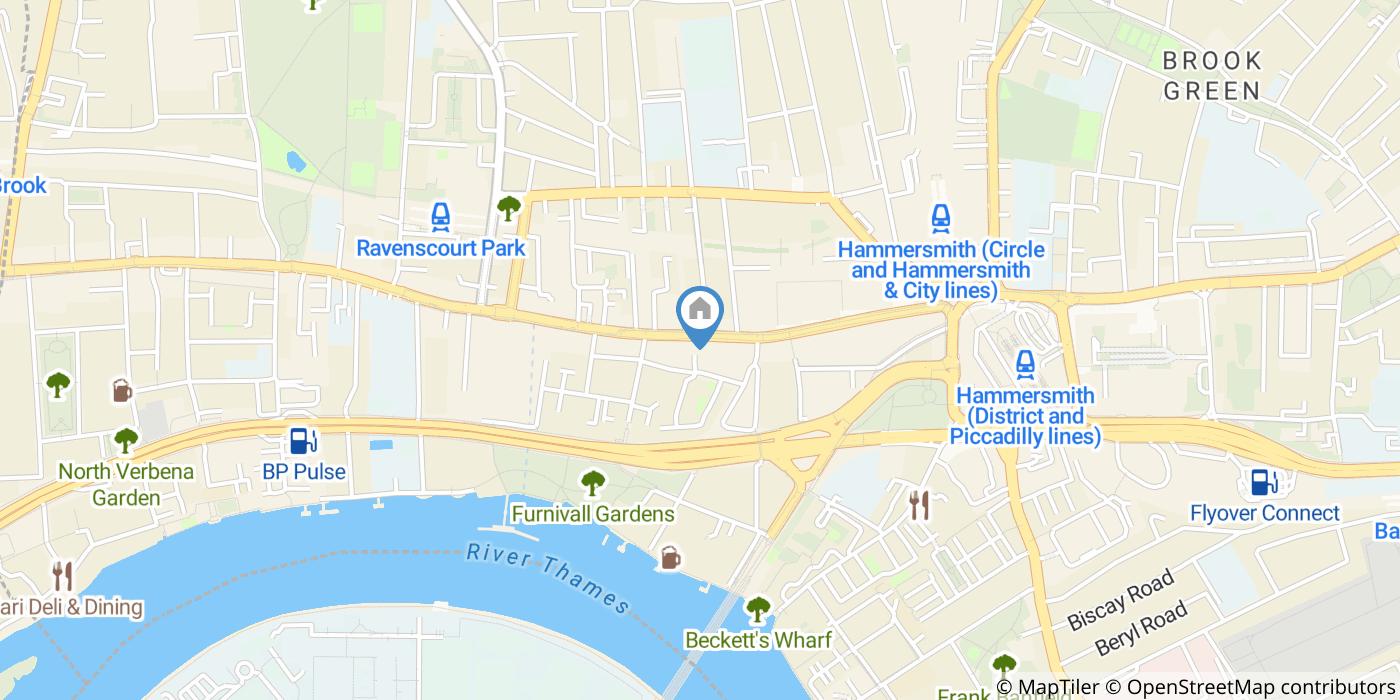 London - 1 Bed Flat, Down Place, W6 - To Rent Now for £1,699.00 p/m