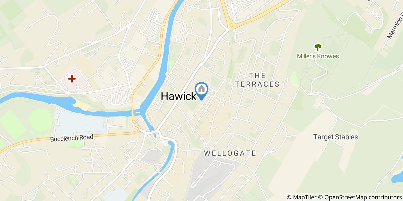 1 Bed Flat, Lothian St, TD9
