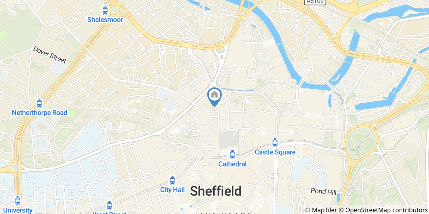 1 Bed Flat, Queen St, S1