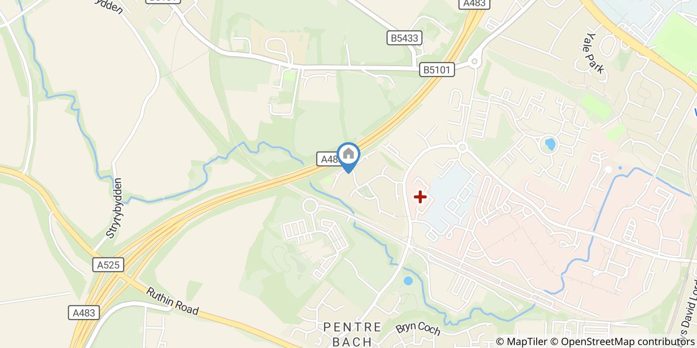 3 Bed Semi-Detached House, Llys Y Groes, LL13