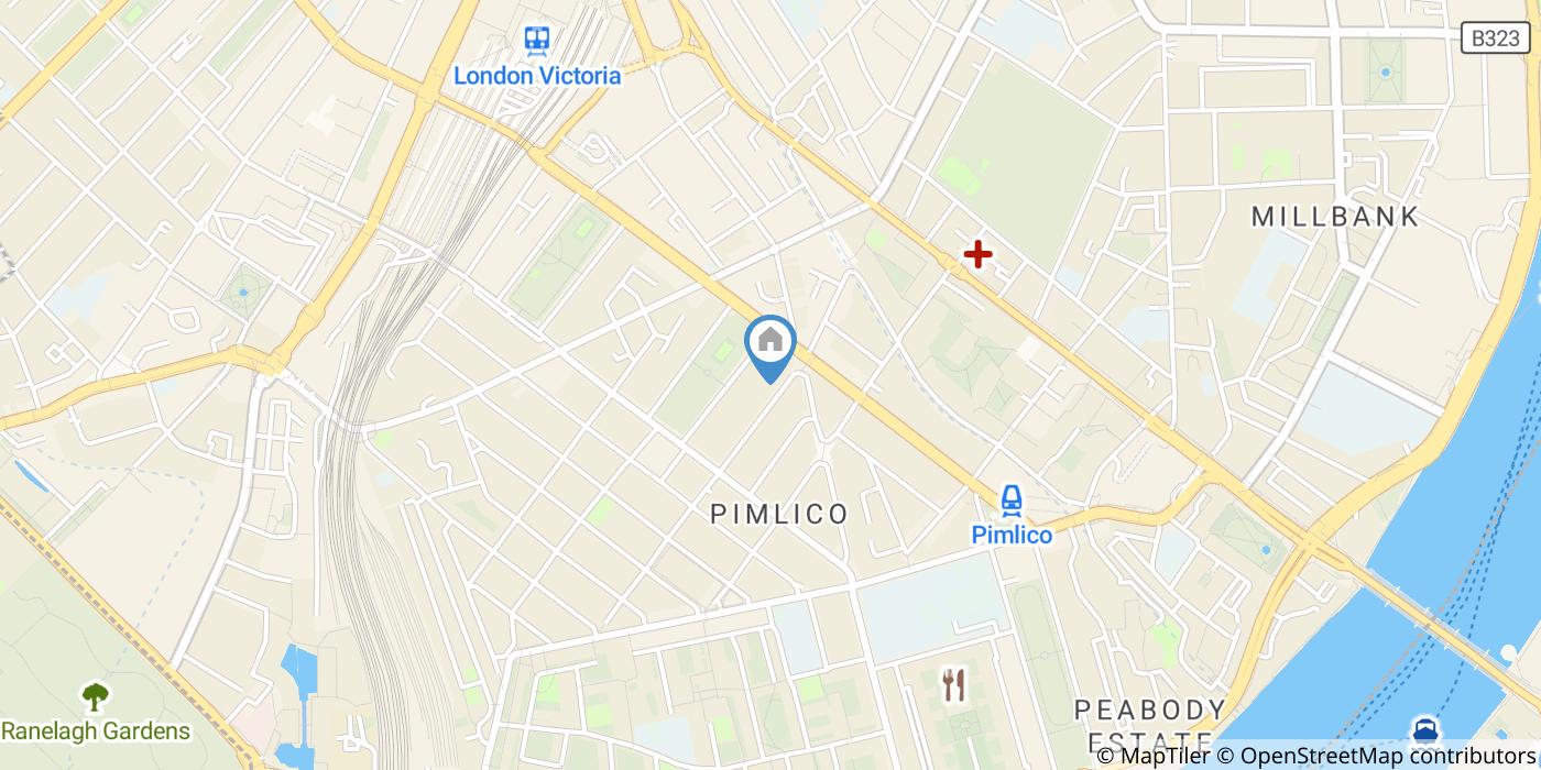 Studio Flat, Gloucester St, SW1V