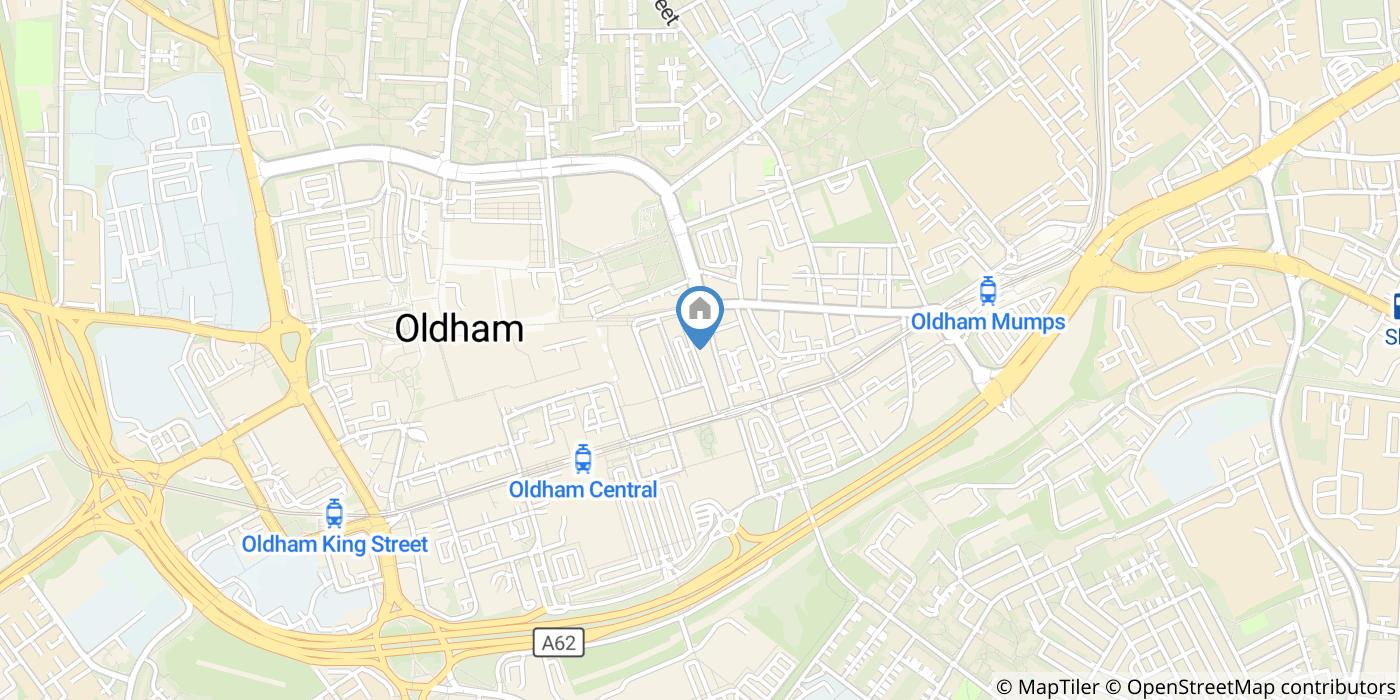 Oldham - 1 Bed Flat, Queen St, OL1 - To Rent Now for £700.00 p/m