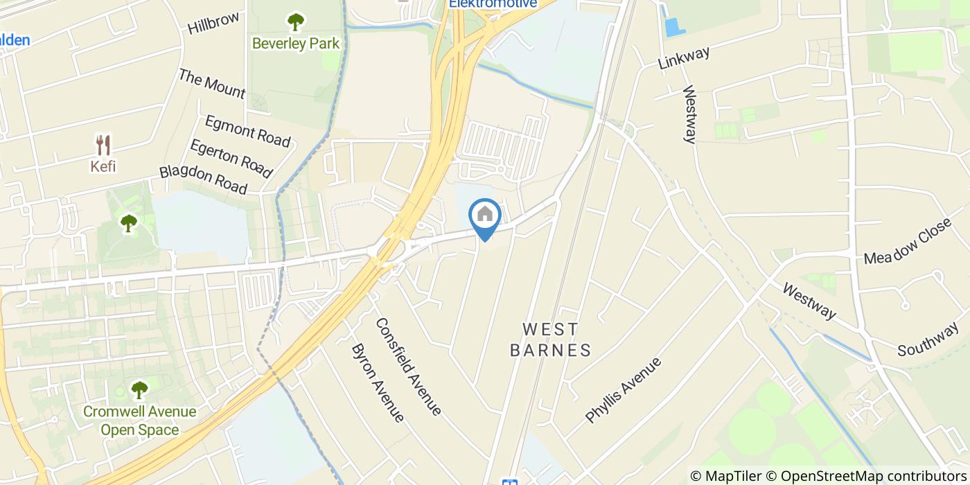 Studio Flat, Burlington Road, KT3