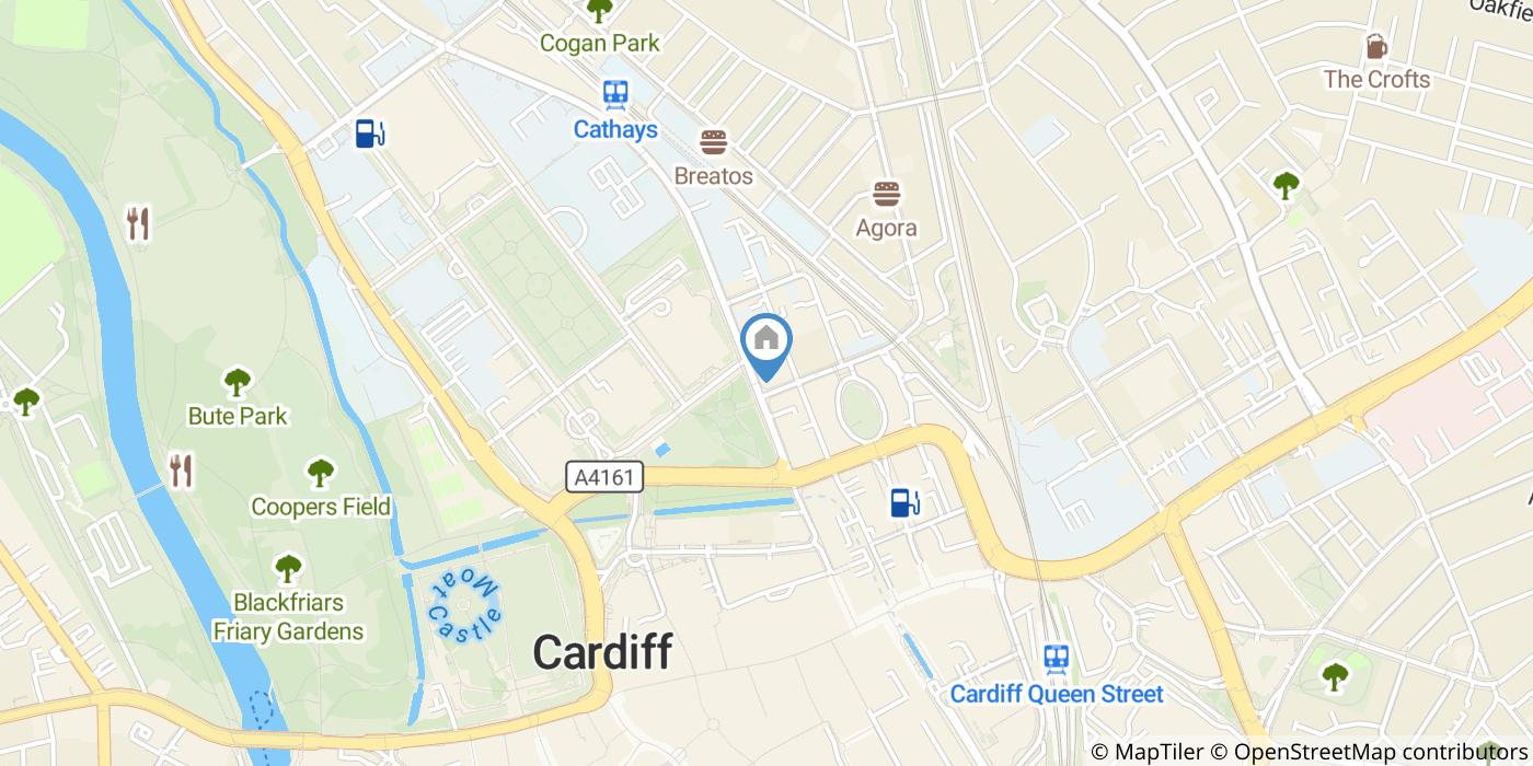 1 Bed Flat, Park Place, CF10