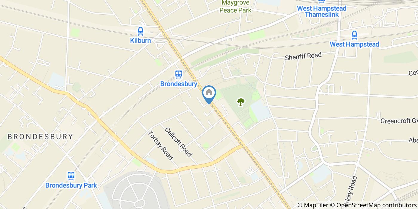 Studio Flat, Off Kilburn High Road Brondesbury St, NW6