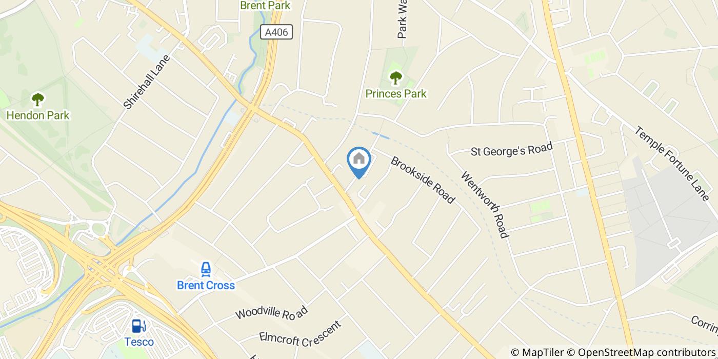 2 Bed Semi-Detached House, Highfield Road, NW11