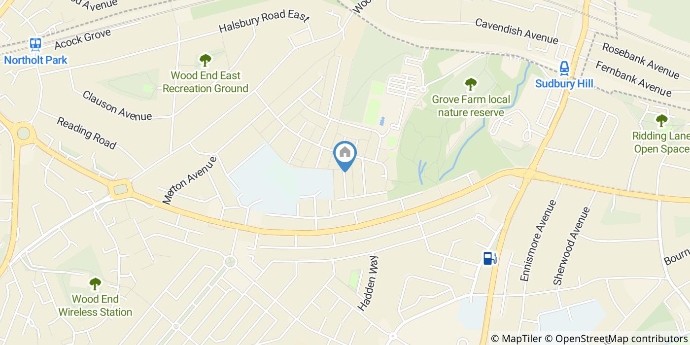 Bedsit, Hendren Close, UB6