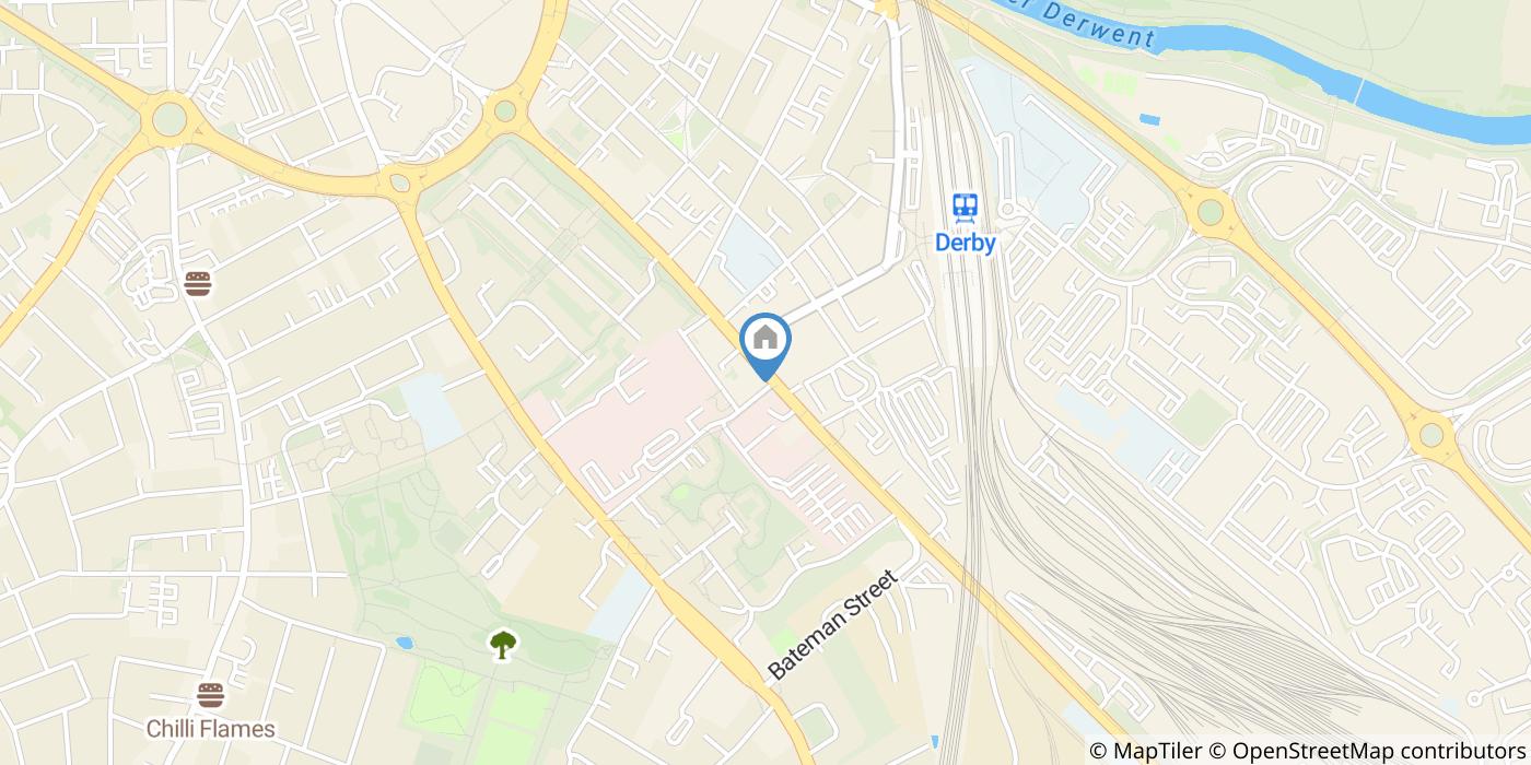 Studio Flat, Oxford Street, DE1