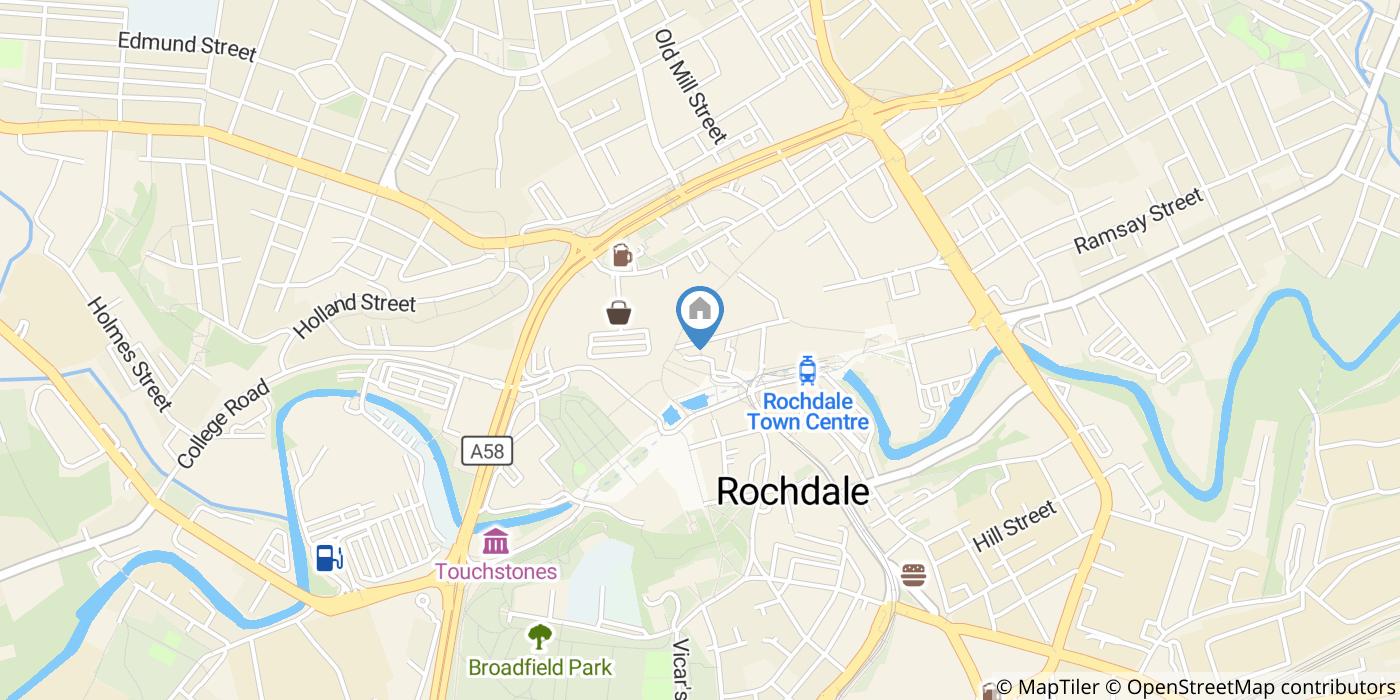 1 Bed Flat, Baillie Street, OL16