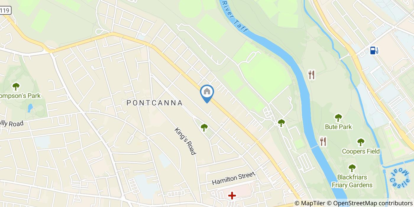 1 Bed Flat, Cathedral Road, CF11