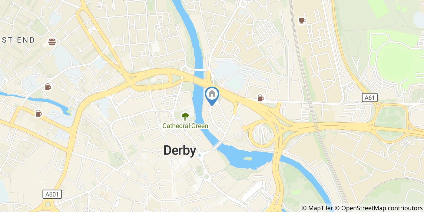 2 Bed Penthouse, Derby Riverside, DE1