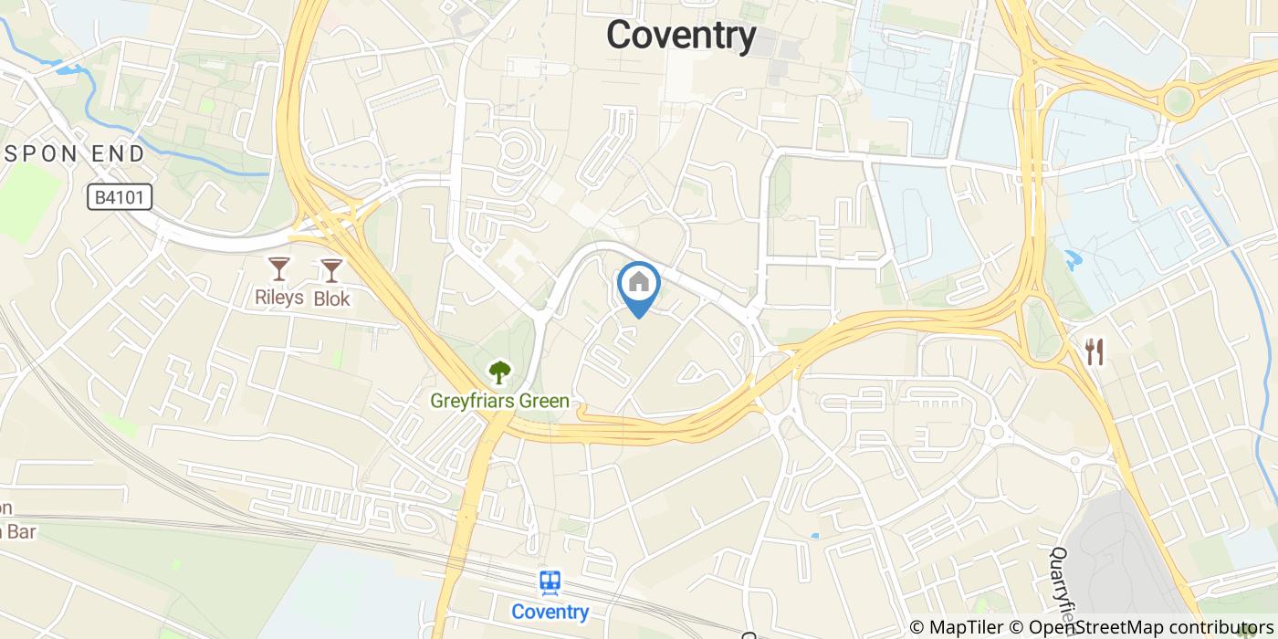 2 Bed Flat, Manor House Drive, CV1