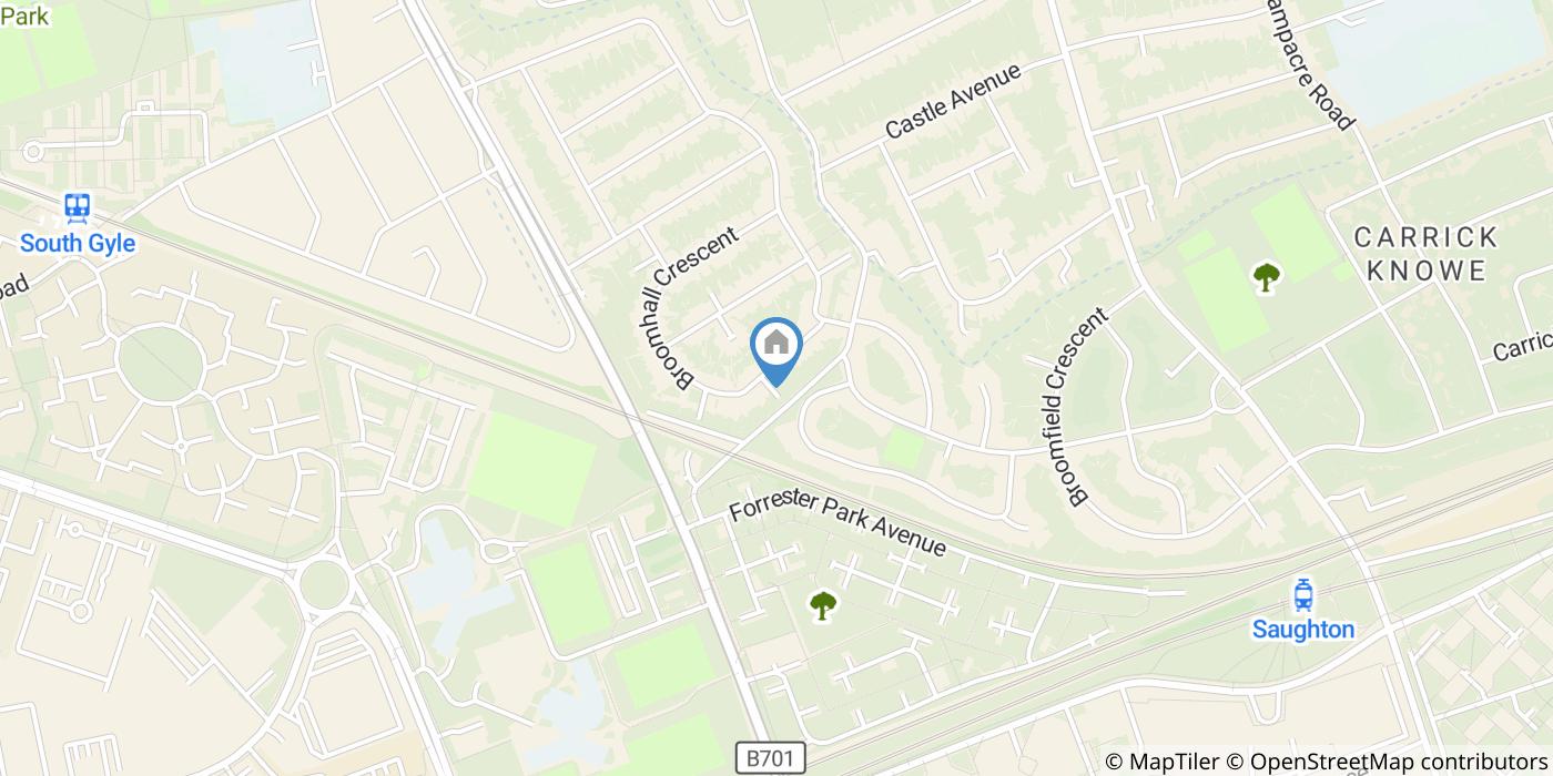 2 Bed Semi-Detached House, Broomhall Crescent, EH12