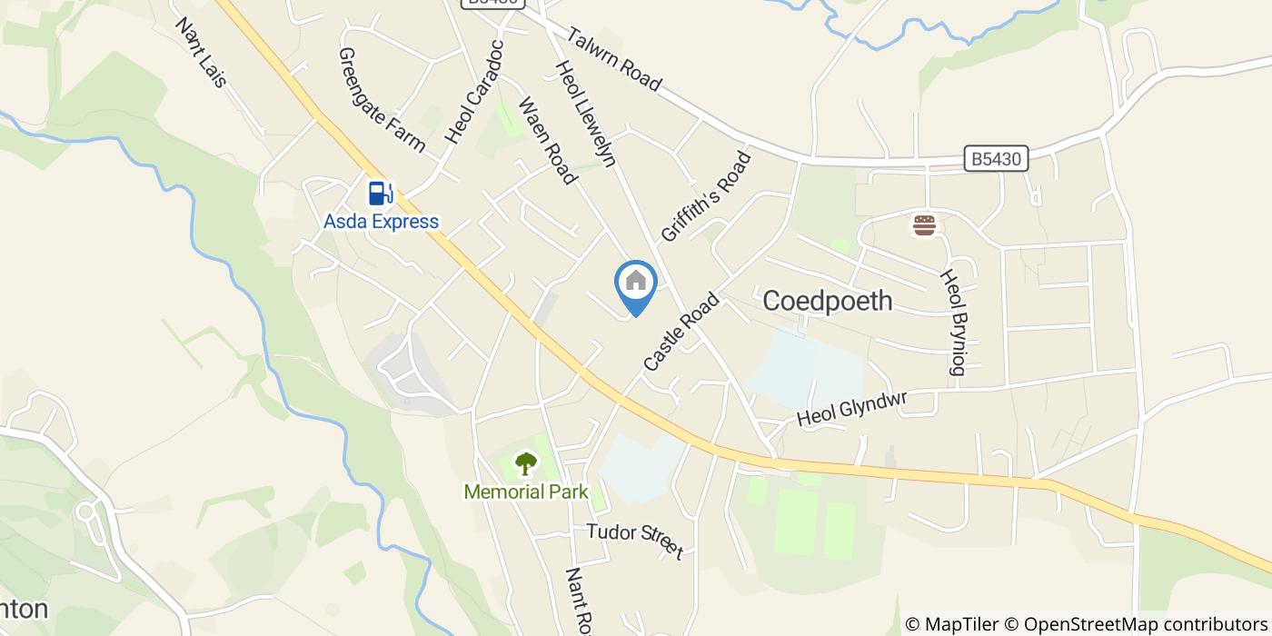 2 Bed Flat, Berwig Court, LL11