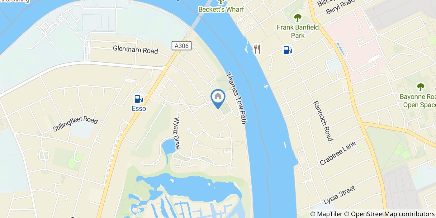 1 Bed Flat, Brasenose Drive, SW13