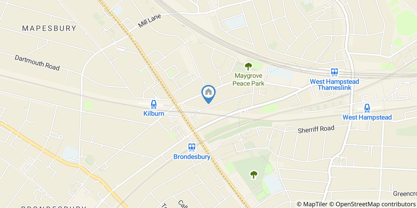 2 Bed Maisonette, Loveridge Road, NW6